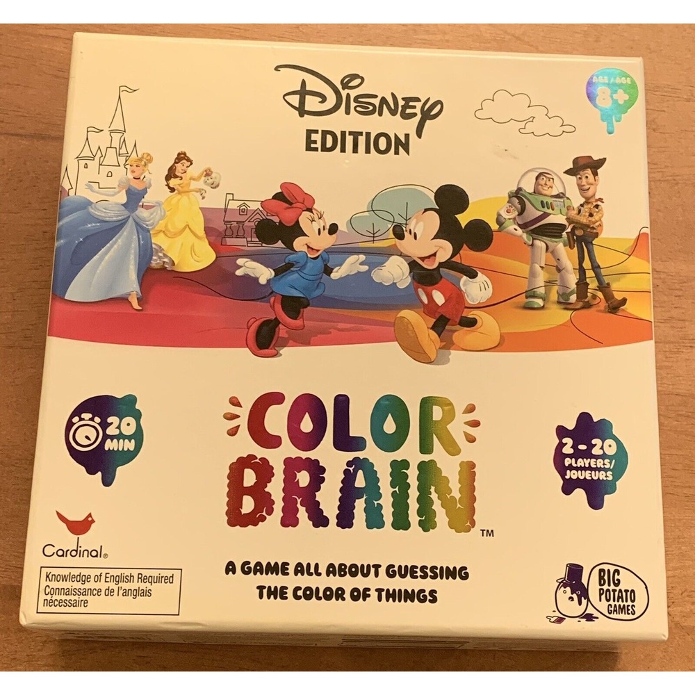 Color Brain Disney Edition Family Party Trivia Guessing Game Big Potato Games
